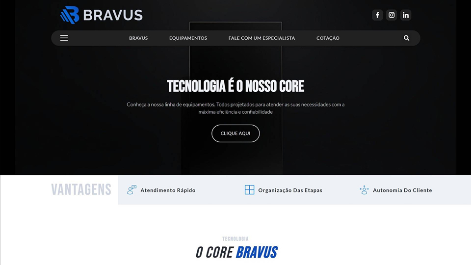 Capa do case Bravus