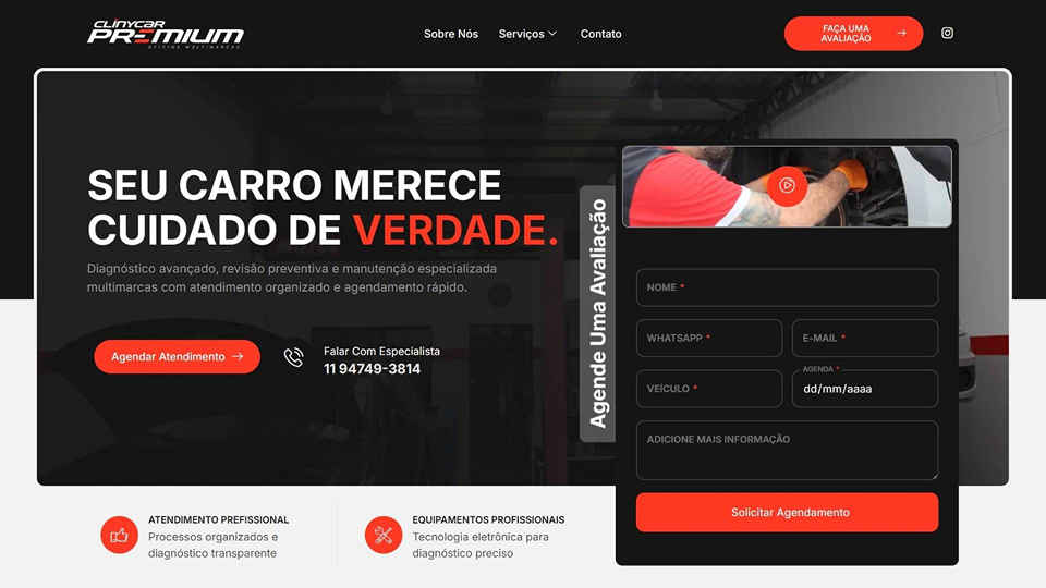 Capa do case Clinycar Premium