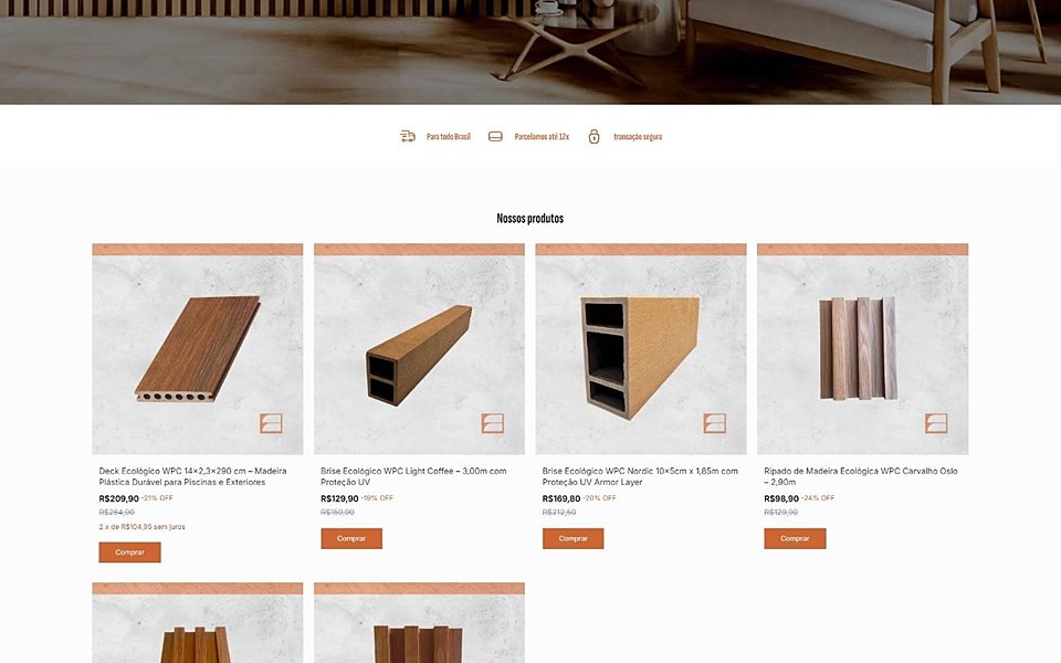 Eco Foris: vitrine de produtos