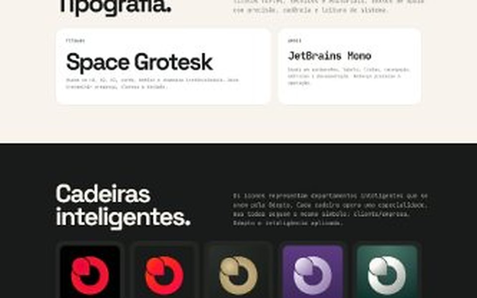 Odepto: tipografia e cadeiras inteligentes