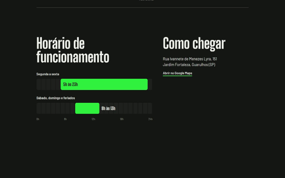 StartFit: horário de funcionamento e como chegar